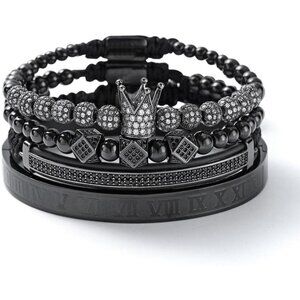 Elegant Adjustable Cuff Bracelet with Copper Beads & Velvety Pouch - Gift Ready